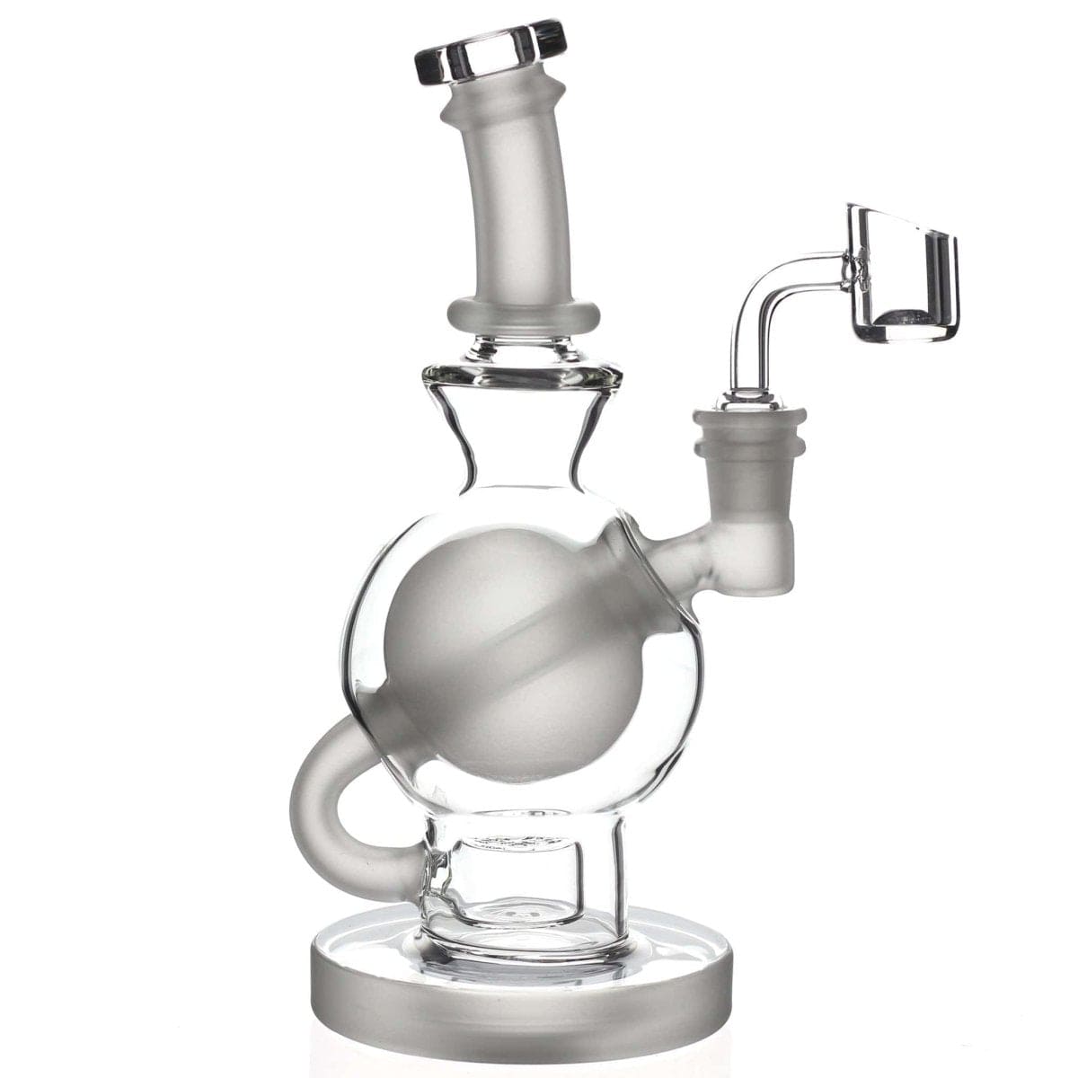 Lotus Glass Frosted Seed Of Life Ball Rig