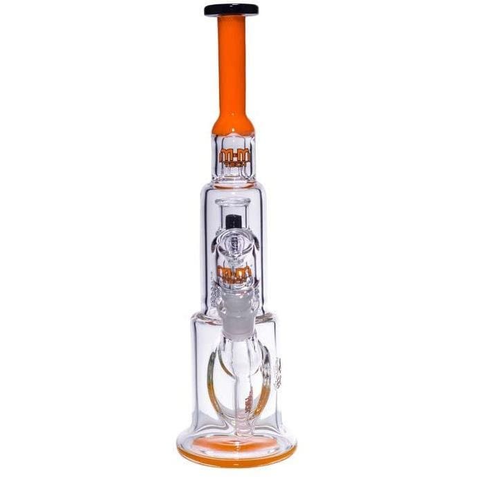 MM-TECH-USA Dabs Rigs Orange Shortie Tube with Chandelier by M&M Tech