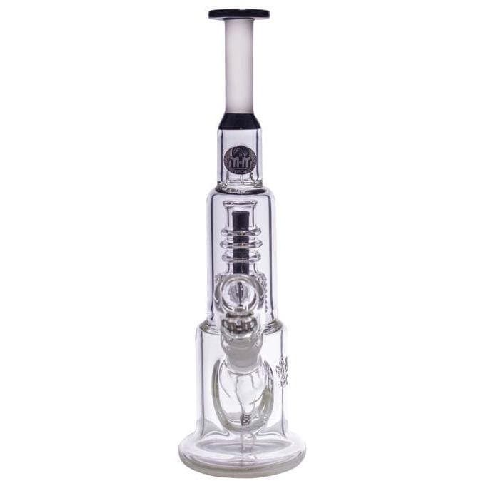 MM-TECH-USA Dabs Rigs White Shortie Tube with Chandelier by M&M Tech