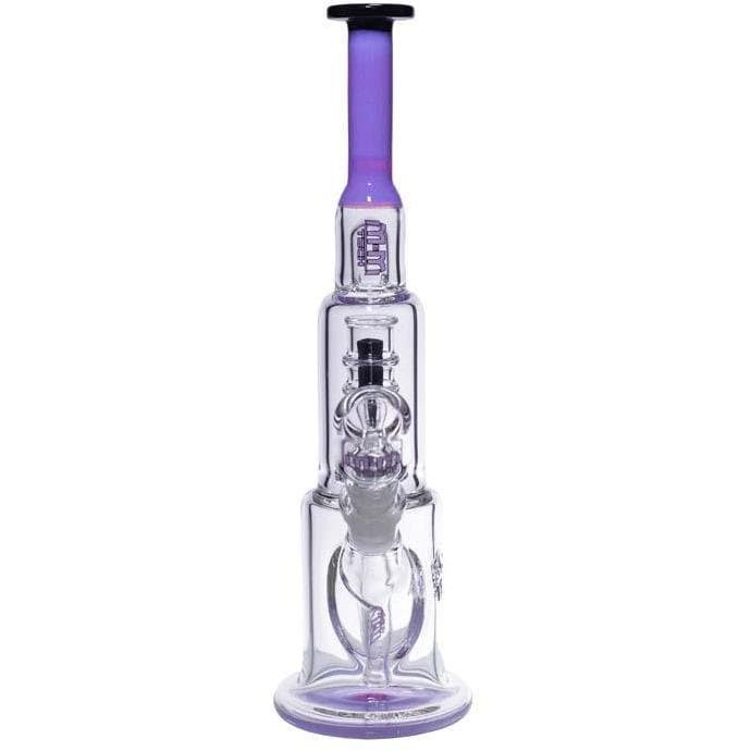 MM-TECH-USA Dabs Rigs Pink Slyme Shortie Tube with Chandelier by M&M Tech