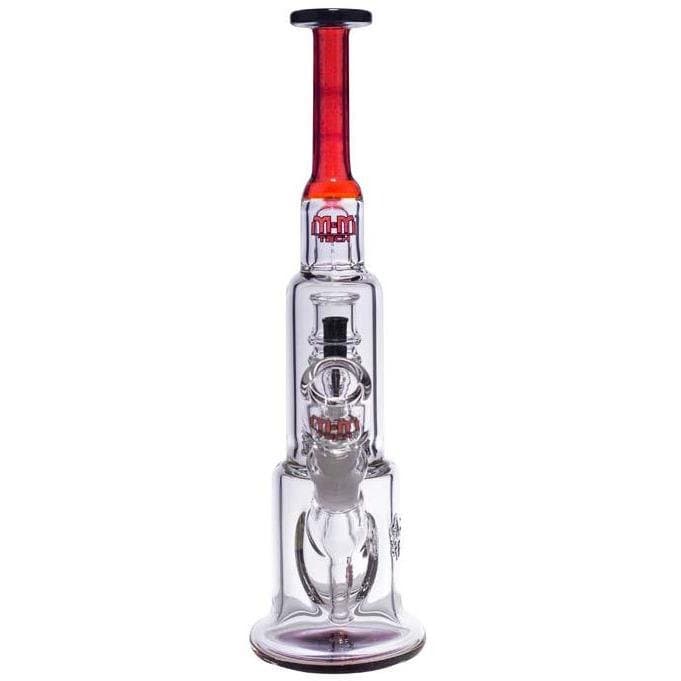 MM-TECH-USA Dabs Rigs Red Shortie Tube with Chandelier by M&M Tech