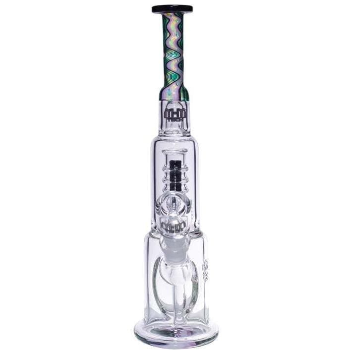 MM-TECH-USA Dabs Rigs Opal Swirl Shortie Tube with Chandelier by M&M Tech