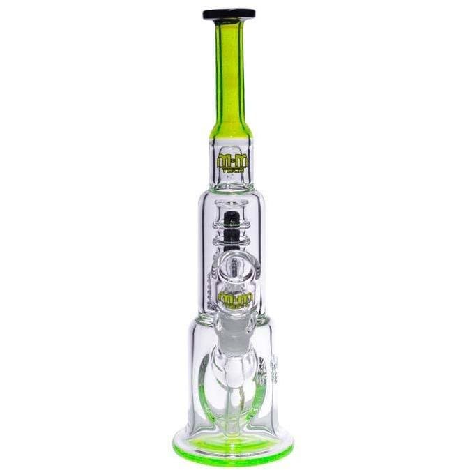 MM-TECH-USA Dabs Rigs Slyme Green Shortie Tube with Chandelier by M&M Tech