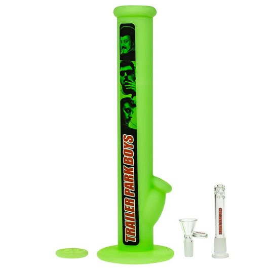 Trailer Park Boys bong Green Silibong 14" Straight Silicone Water Pipe