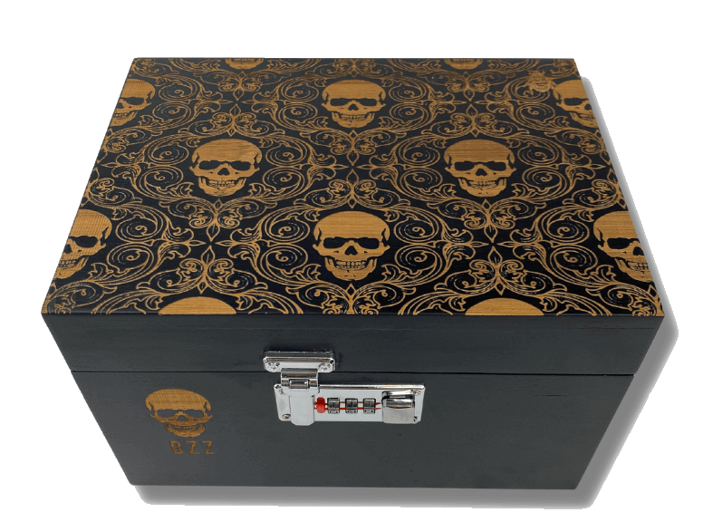 Bzz Box Skull Pattern Large Bzz Box