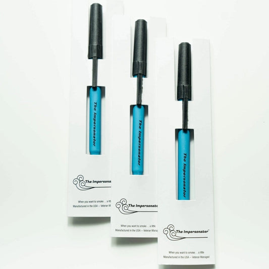 Front view of The Impersonator 3-Pack, showing three black cylindrical devices arranged vertically on a plain white background.