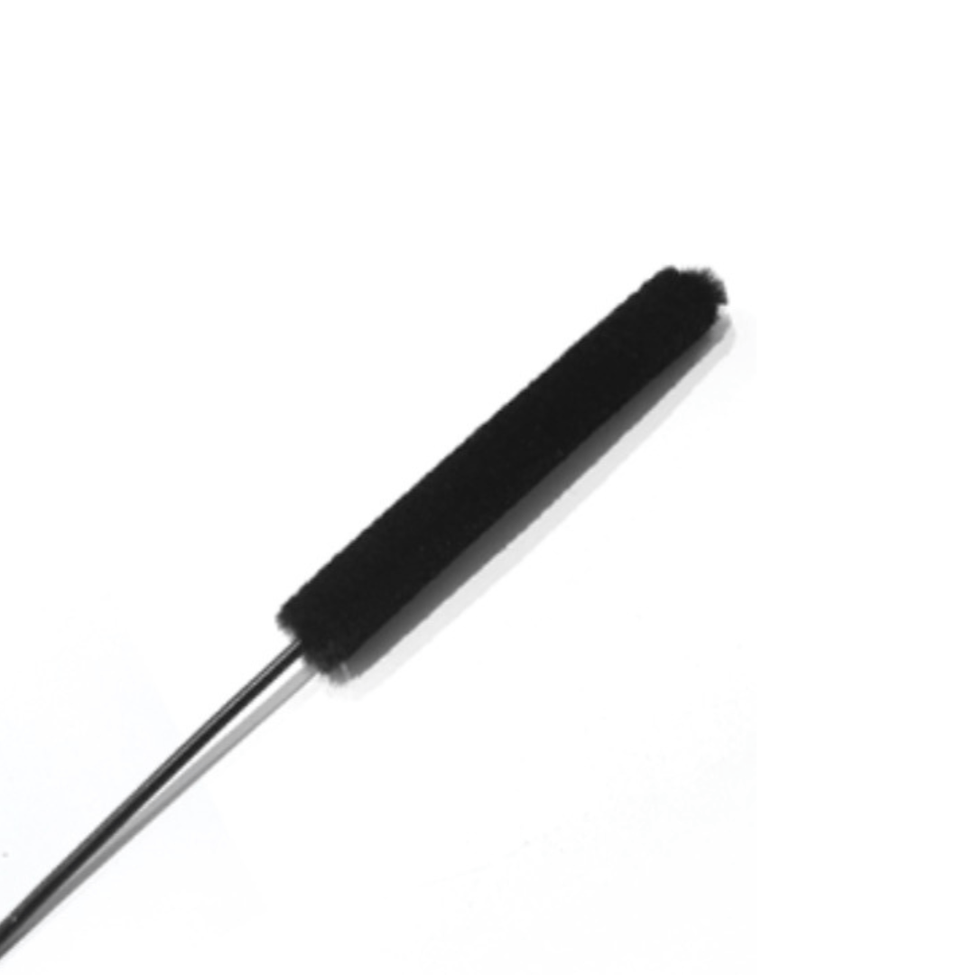 A close-up shot of the Long High Quality Detail/Ice Catcher Brush with a silver handle and dark bristles angled against a plain white backdrop.