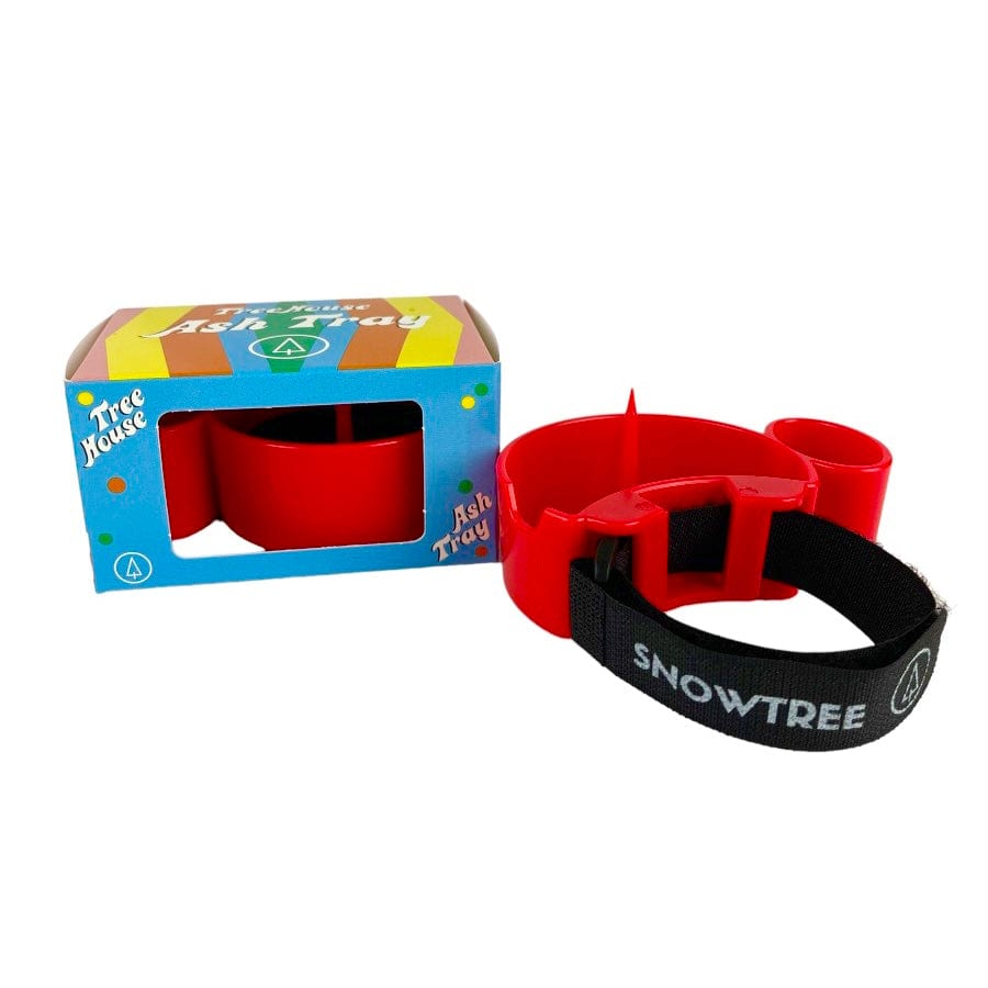 A high-angle view of the TreeHouse AshTray, showing its round shape and simple design against a plain white background.