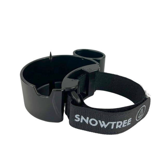 A close-up, angled view of the TreeHouse AshTray, showcasing its sleek, dark design against a plain white background.