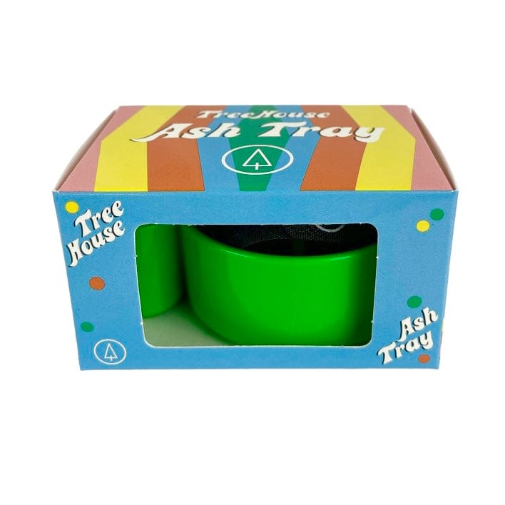A front view of the TreeHouse AshTray, showing its simple, circular design against a plain white background.