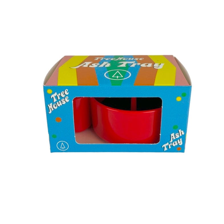 Front view of the TreeHouse AshTray, a dark-colored receptacle positioned against a neutral background.