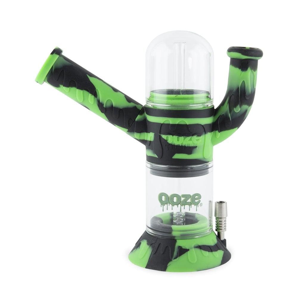 Ooze Silicone and Glass Chameleon Ooze Cranium Silicone 4-in-1 Hybrid Water Pipe