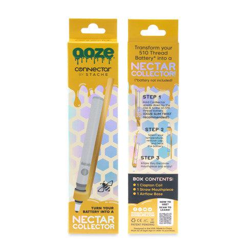 Ooze Dab Straw Ooze x Stache ConNectar - 510 Thread Dab Straw Vape Pen Attachment