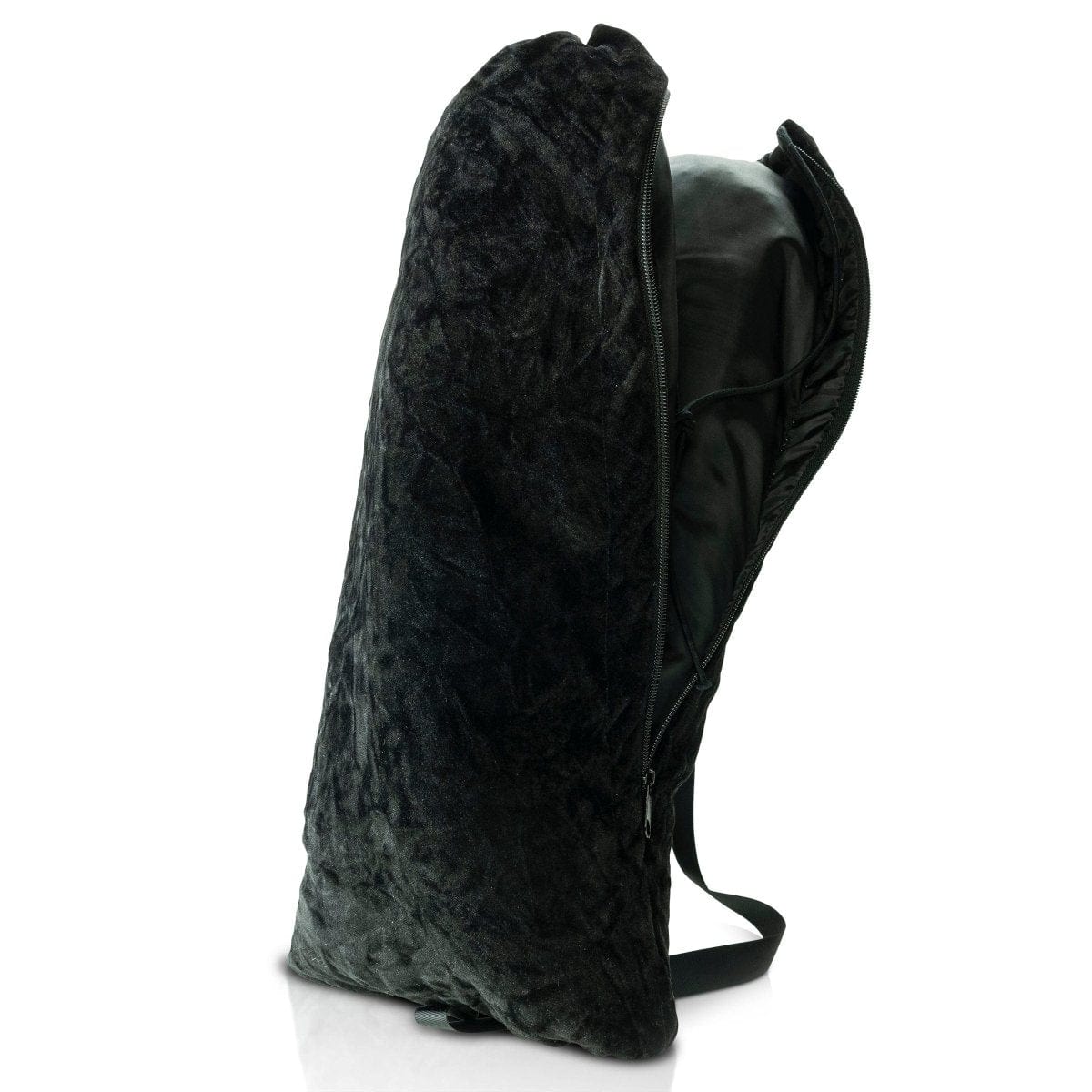 A side view of the Tank Mini - 8 Inch, showcasing its black exterior and simple, cylindrical shape against a white backdrop.
