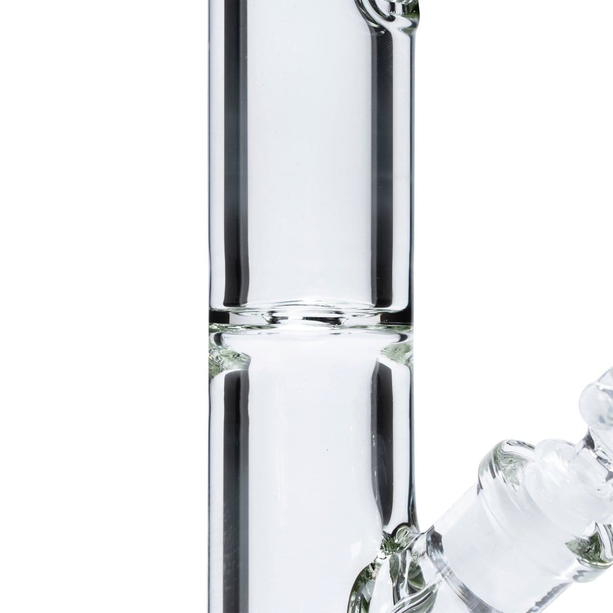 A close-up, angled view of the 12 Inch Tank Straight Tube Bundle, showcasing its clear glass construction.