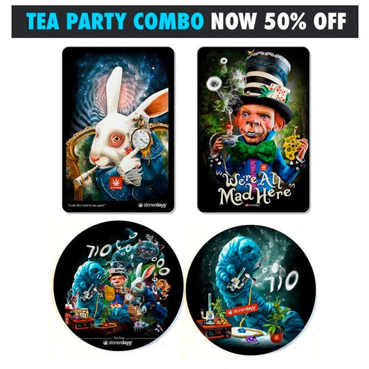 StonerDays COMBO Tea Party Combo Dab Mat Pack