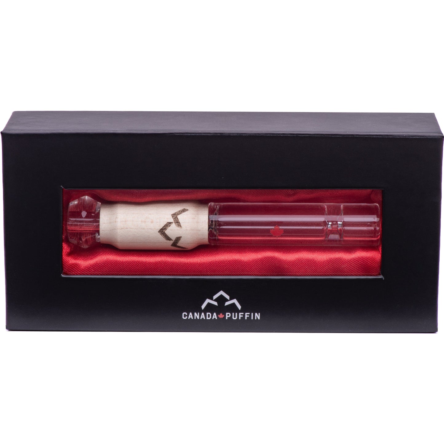Canada Puffin Hand Pipe Northern Lights Taster Pipe and Case Bundle
