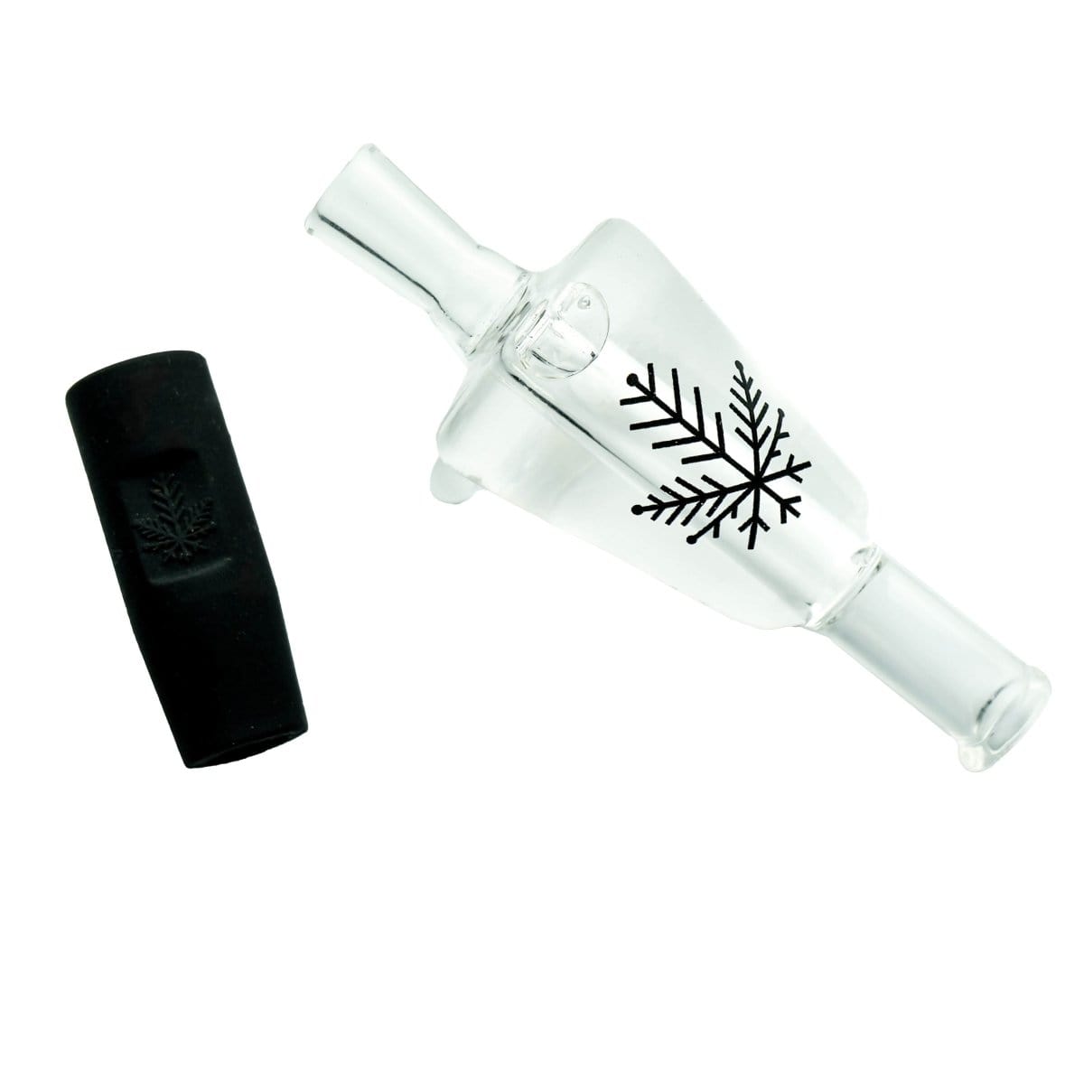 A close-up shot of the Freeze Pipe Glycerin Blunt Tip, showing the clear glass tip against a plain white background.