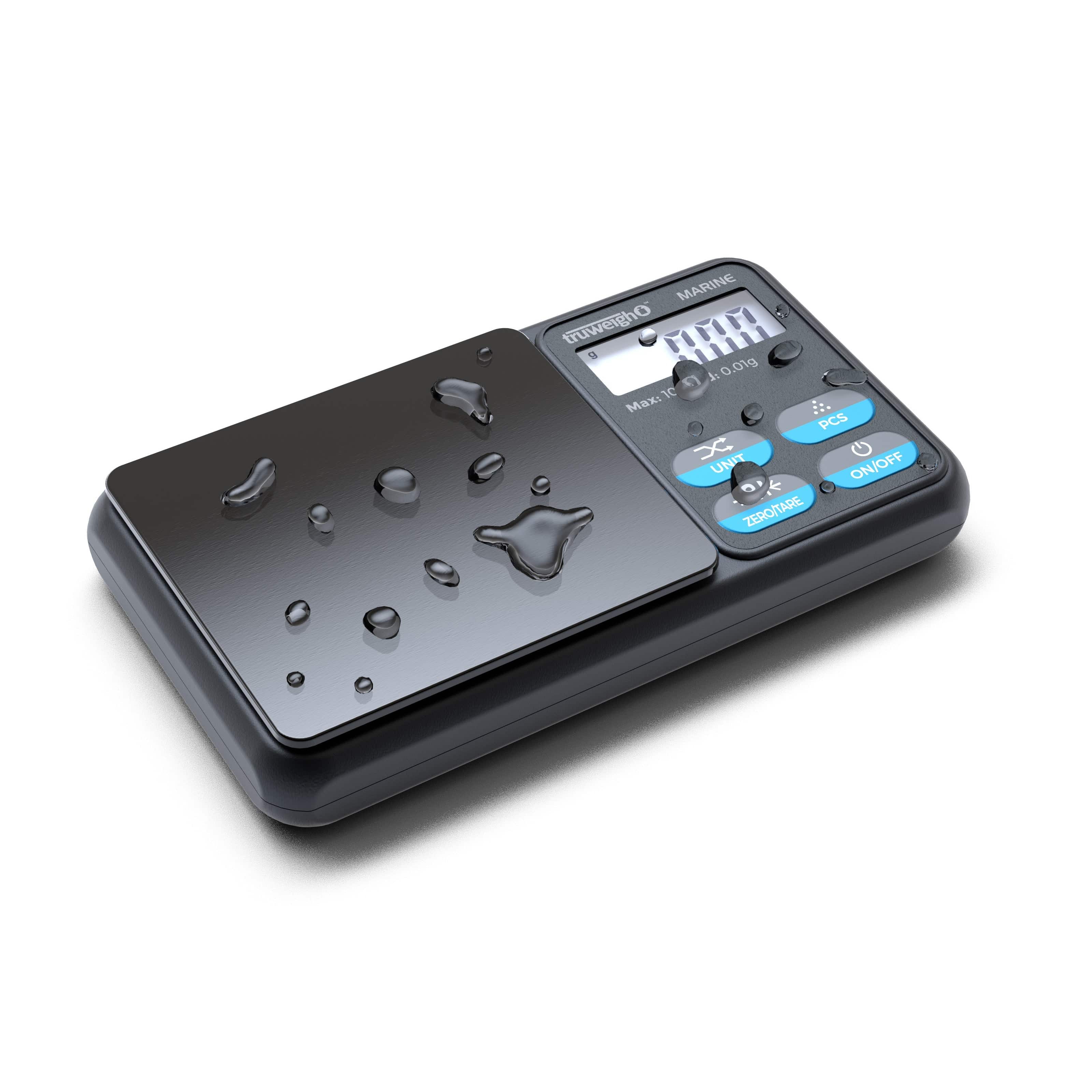 Truweigh Scales Truweigh Marine IP65 Rated Washdown Miniscale - 100g x 0.01g / Black