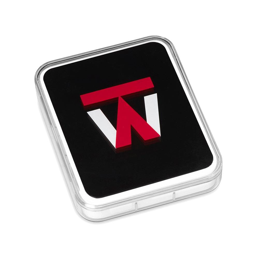 The Truweigh Storm Mini Scale 200G X 0.01G is displayed in a top-down shot, showcasing its sleek, rectangular design.