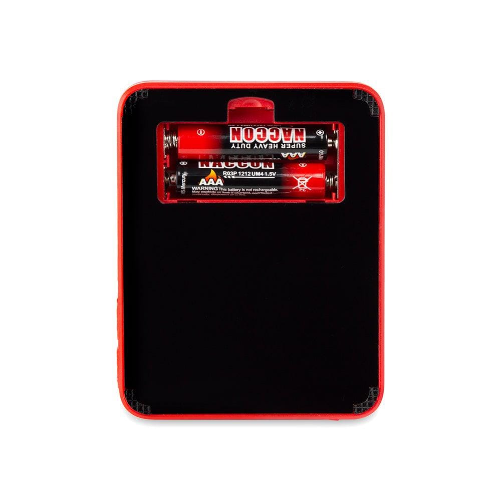 Close-up of the Truweigh Storm Mini Scale 200G X 0.01G, showing its black casing and digital display.