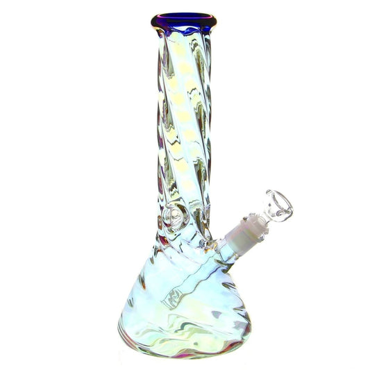 Benext Generation Glass Holographic Twisted Anodized Beaker