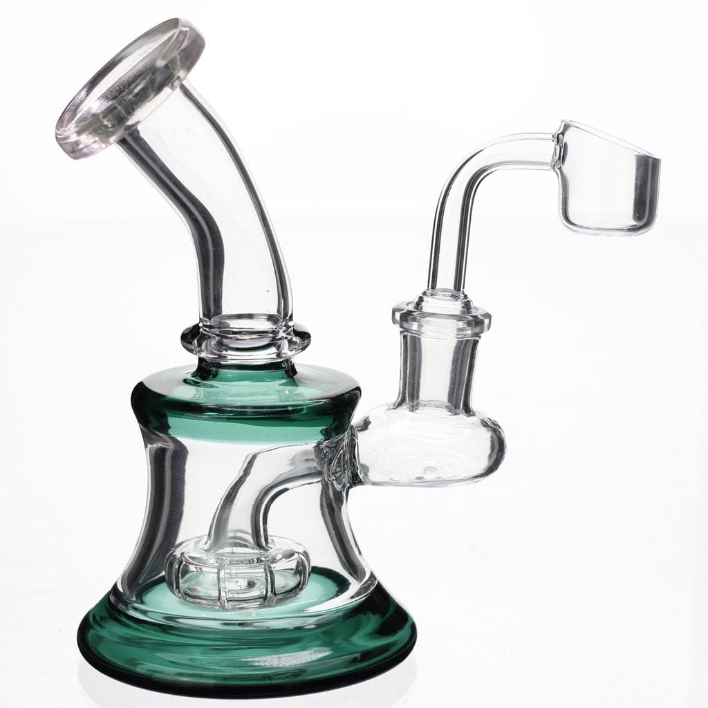 Benext Generation Glass Teal Two Tone Mini Shower Dab Rig