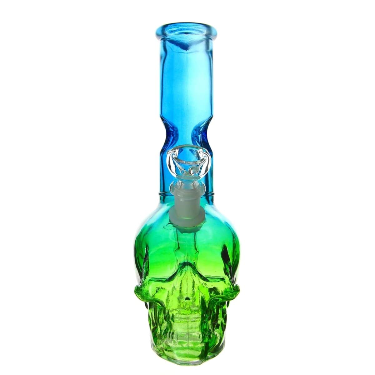 Benext Generation Glass Blue Two Tone Skull Bong