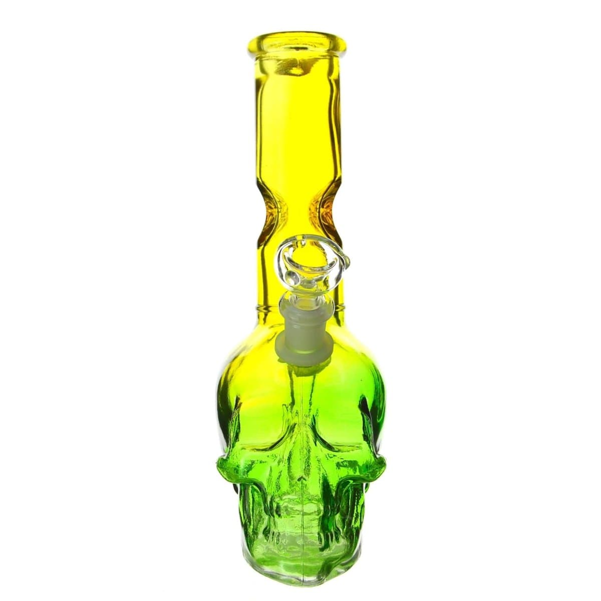 Benext Generation Glass Yellow Two Tone Skull Bong