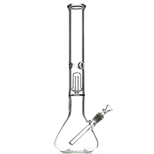Atom Glass Glass USA Single Showerhead Beaker Bong 001-SINGLE-SHOWER-BEAKER-BONG