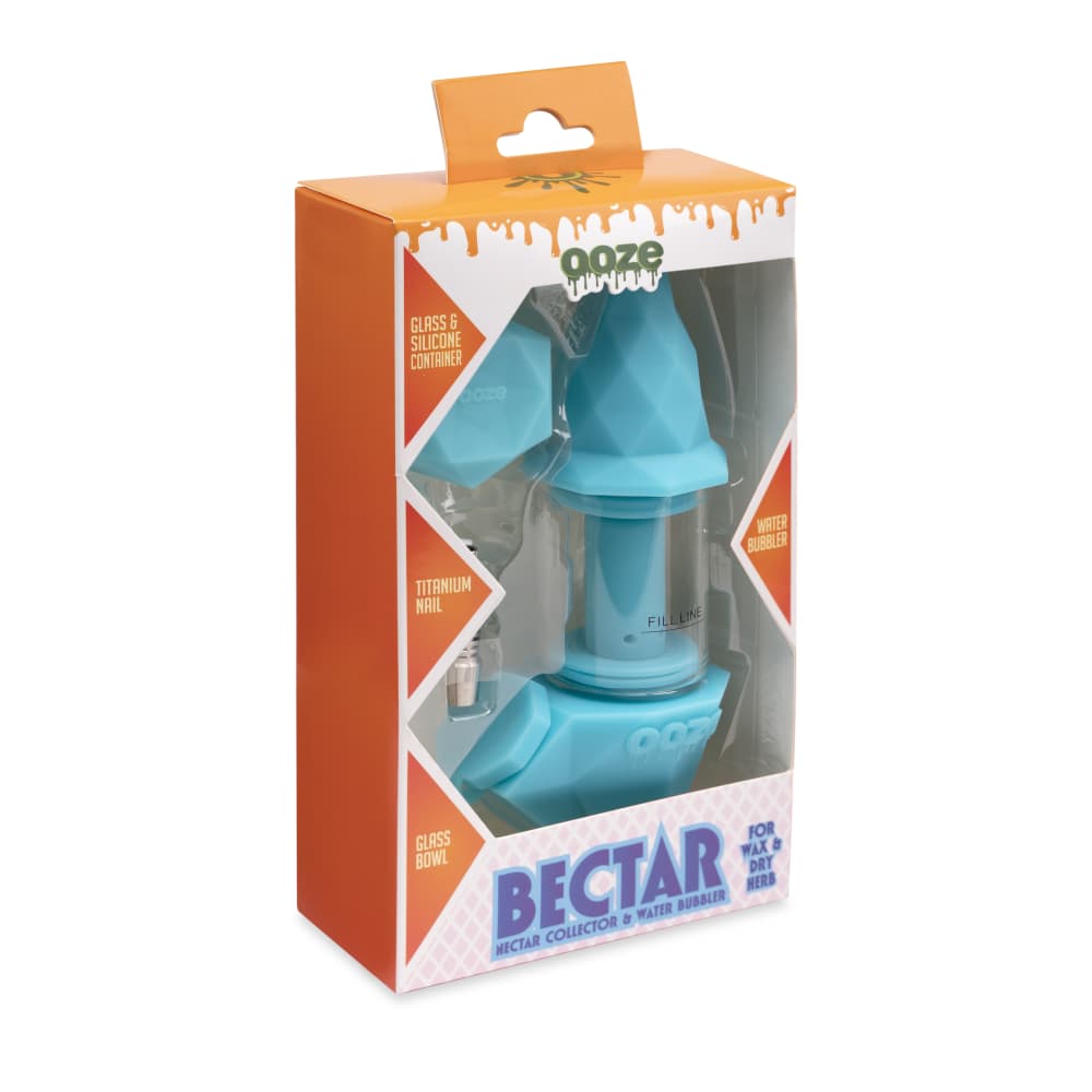 Ooze Silicone and Glass Ooze Bectar Silicone Water Pipe and Concentrate Straw