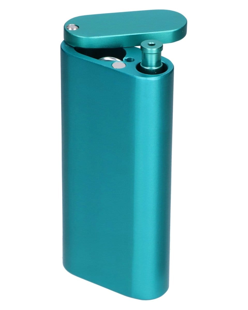 Daily High Club Hand Pipe Teal 4" Aluminum Dugout And Chillum