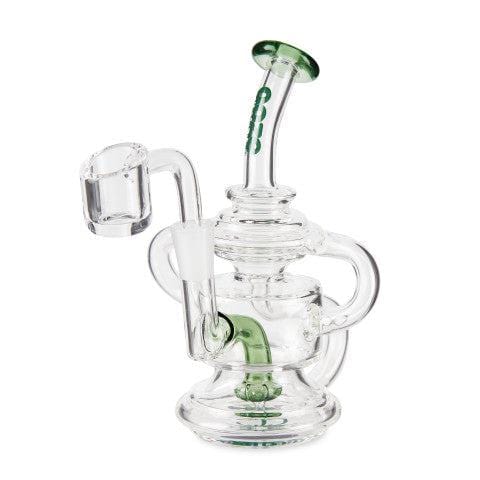 Ooze Dab Rigs Slime Green Ooze Undertow Mini Recycler Dab Rig