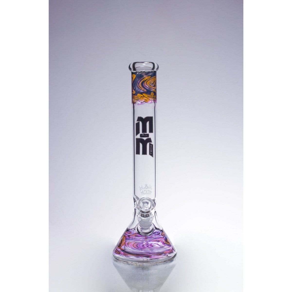 MM-TECH-USA Waterpipe Waterpipe Gold Swirl And Color Beaker by M&M Tech