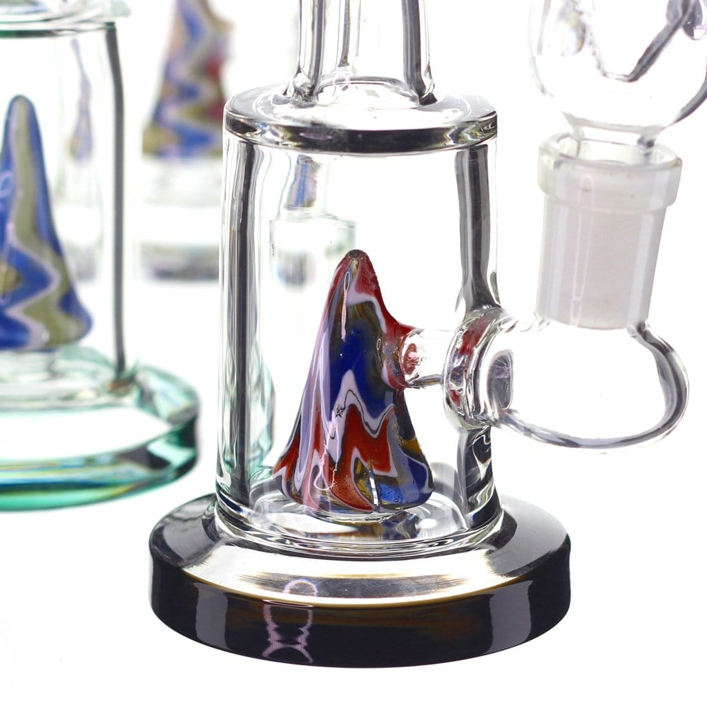 Himalayan Glass (Kapil) Glass Worked Pyramid Bong
