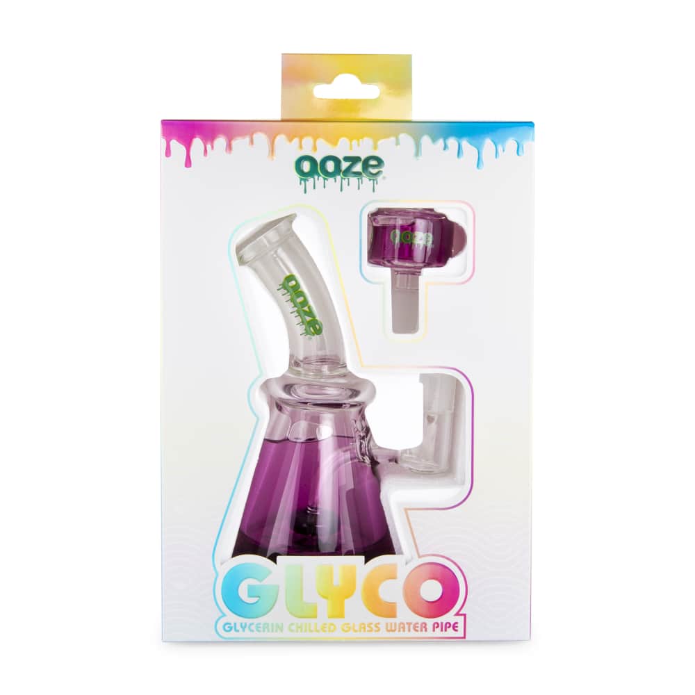 Ooze Silicone and Glass Ooze Glyco Bong Glycerin Chilled Glass Water Pipe