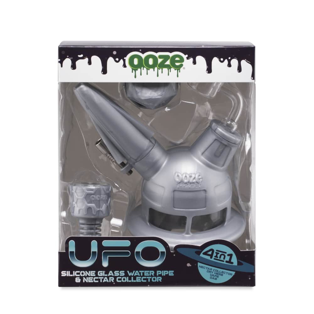 Ooze UFO Silicone Bong & Dab Rig - Aqua Teal