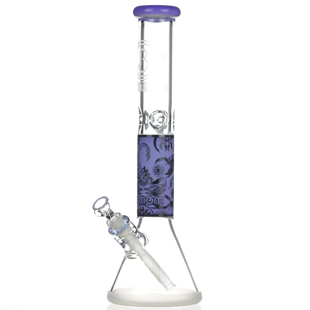 Lotus Glass Purple XL Scorpion Beaker Bong