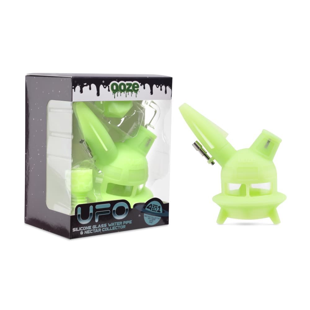 Ooze Silicone and Glass Ooze UFO Silicone Water Pipe