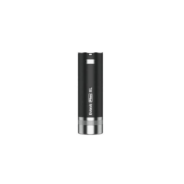 Front view of the Yocan Evolve Plus XL Battery, showcasing its sleek, cylindrical design against a plain white background.