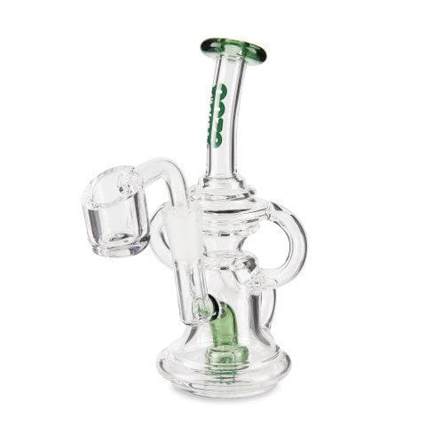 Ooze Dab Rig Slime Green Ooze Surge Mini Recycler Dab Rig